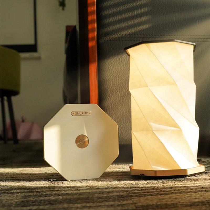 ABS fold able Book Origami Lamp Unique Rotating shaped Accent for home Decor Elegant Bedside table Light for star bucks