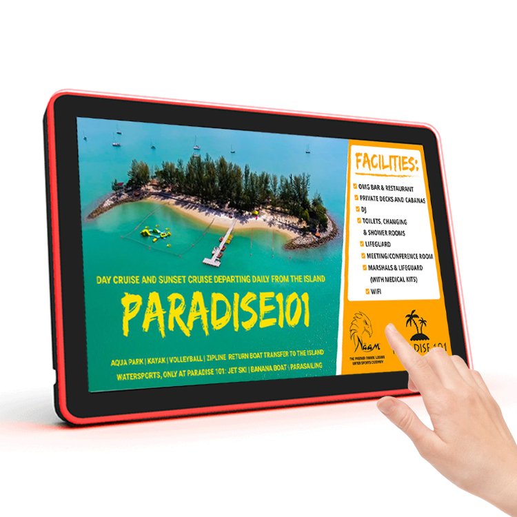 Conference Meeting Room 10.1'' Tablet Capacitive Touch Screen Wall Mount Poe Android Tablet With Led Light Bar