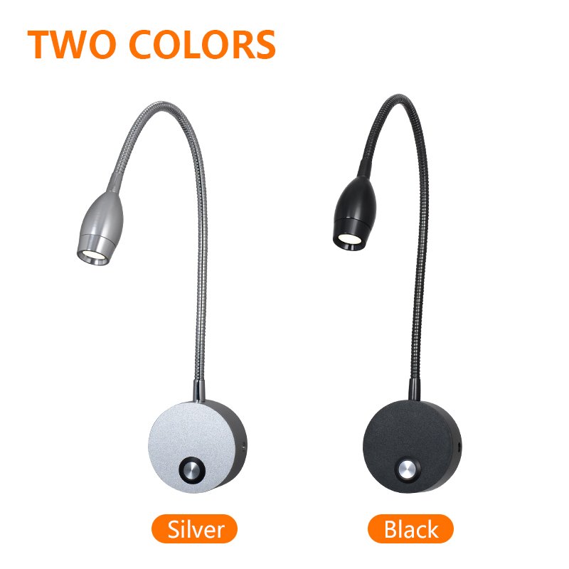 Bedside Reading Light Bed Wall Mounted Reading Light 3W LED Touch Dimmable Brightness Minimalist Wall Headboard Reading Lamp