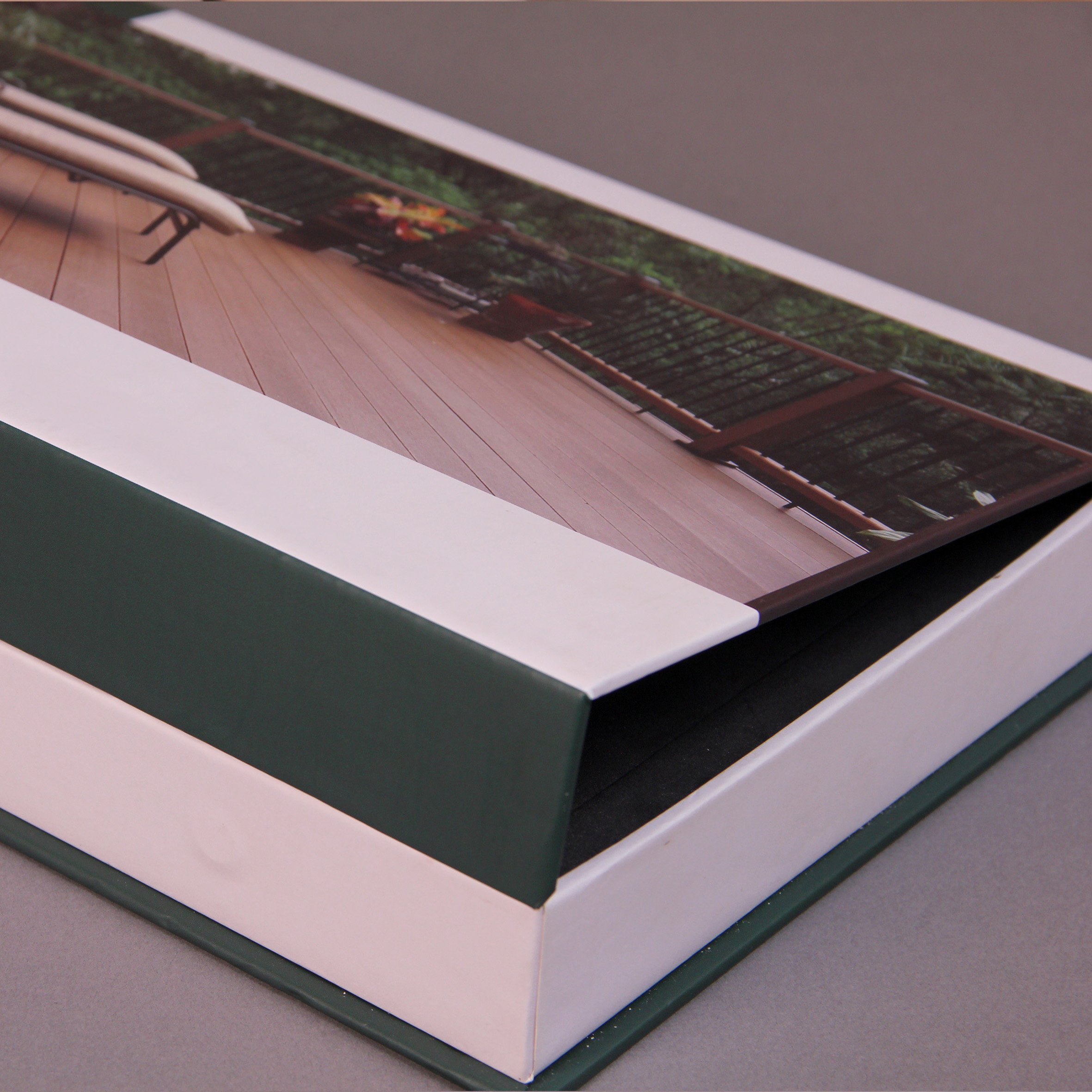 Factory custom packaging box copper sheet paper book box EVA inside gift packaging