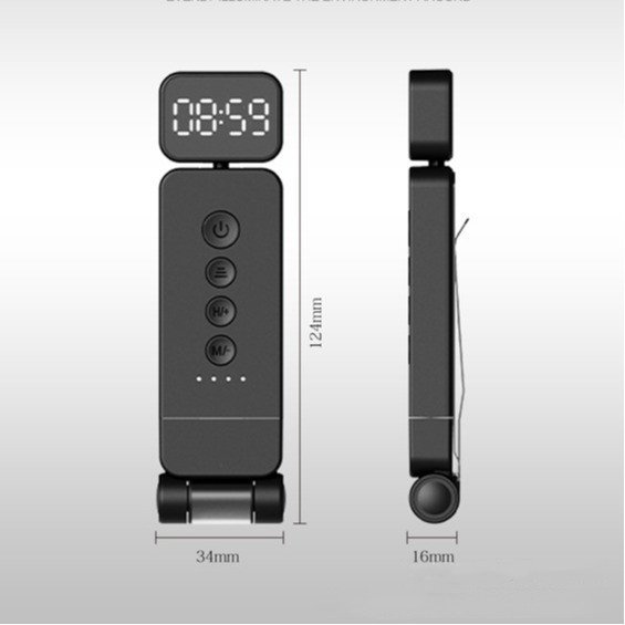 Led Flexible book reading light USB rechargeable and with time display