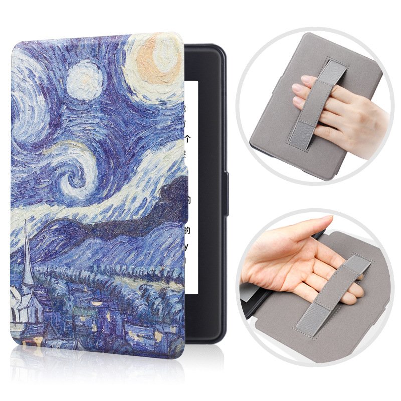 Auto Wake Sleep Smart Case For All-new Kindle Paperwhite 12th Generation 2024 7inch E-book Cover With Hand Strap
