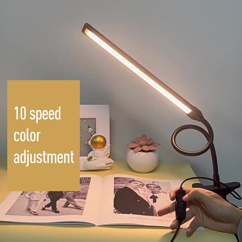 8W Led Clip Book Light Usb Three Color Temperature Small Desk Lamp Student Dormitory Study Bedside Reading Lamp Clip Light