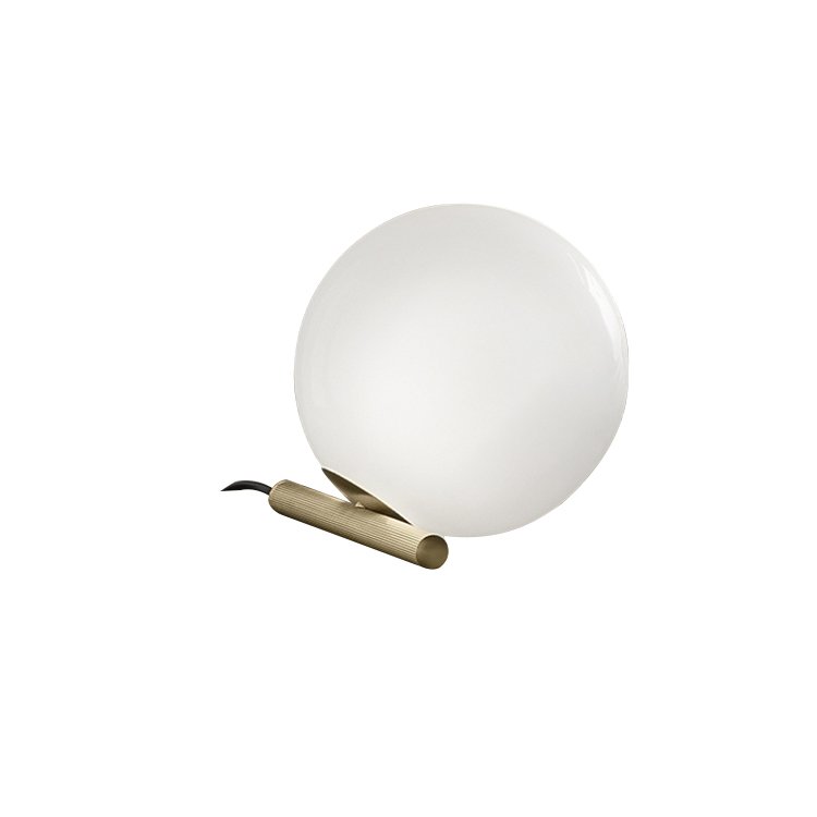 Wholesale Indoor Decorative Desk Table Lamp Opal White Glass Cover Lighting Bedside Lights LED Contemporary Round Creation