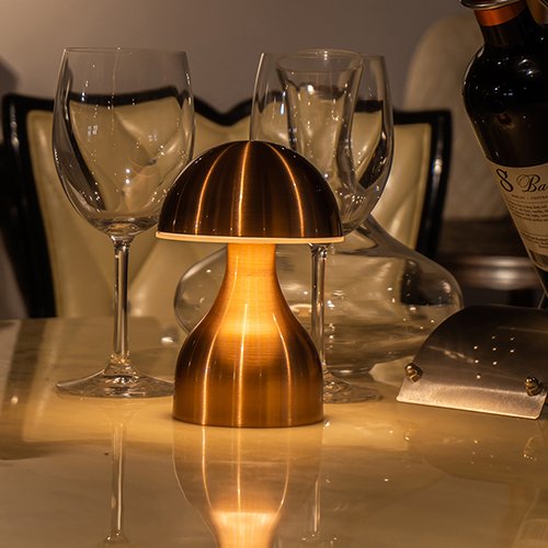 New Luxury Cordless Table Lamp Battery Aluminum LED Light Hotel Bar Living Room Restaurant With Magnetic Rechargeable Base