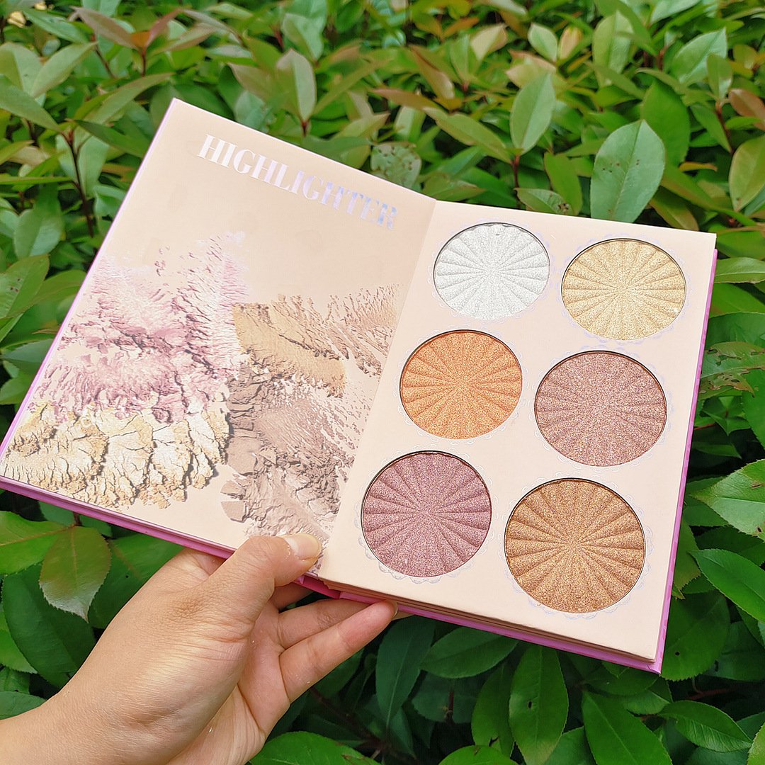 43 Colors 4 Pages Book Shape Matte Eyeshadow Palette Glitter Contour Pressed Brown Powder Pigment Highlighter Makeup for Face