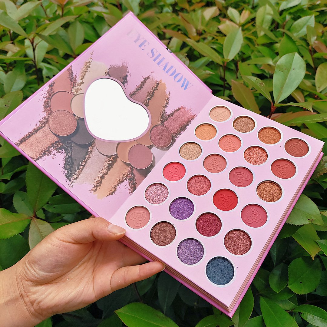 43 Colors 4 Pages Book Shape Matte Eyeshadow Palette Glitter Contour Pressed Brown Powder Pigment Highlighter Makeup for Face