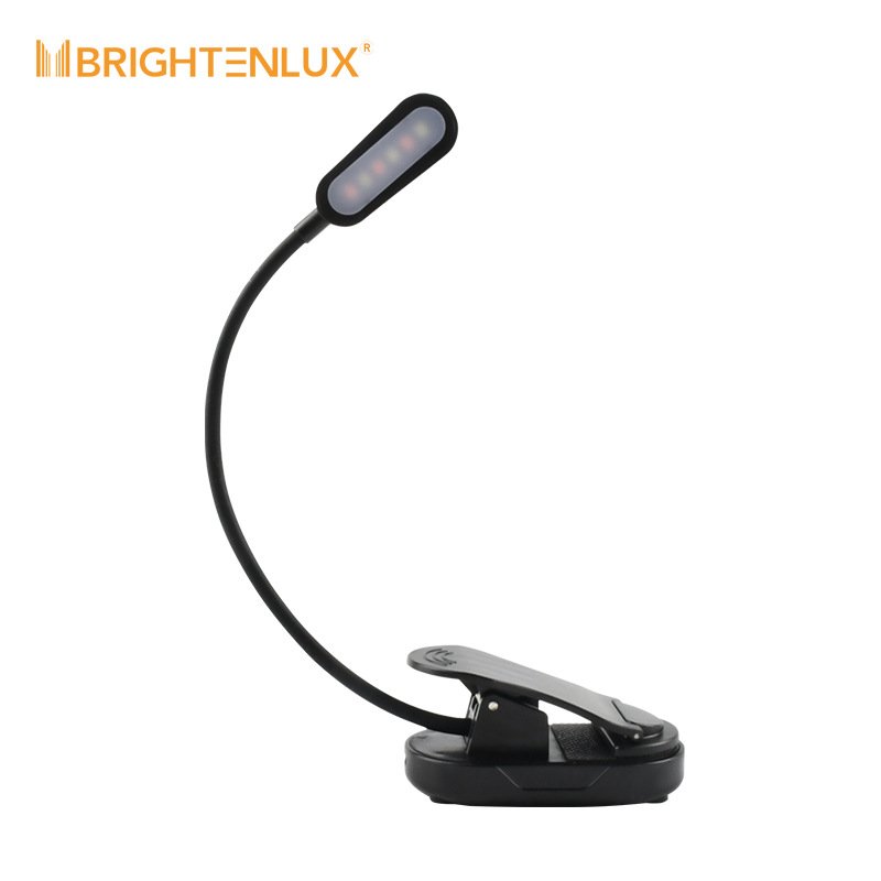 Fulang customized LED clip desk lamp student eye protection USB charging foldable three-color color temperature book clip lamp
