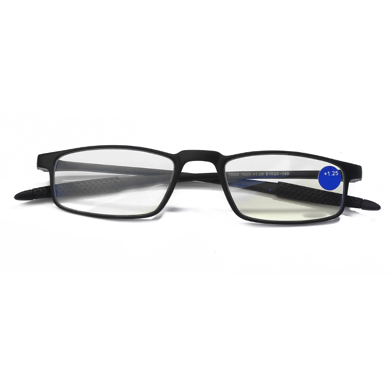 SB1925 1pc True TR Material Squared Frame Blue Light Blocking Presbyopia Unisex 1.0 1.5 2.0 2.5 3.0 3.5 4.0 Reading Glasses