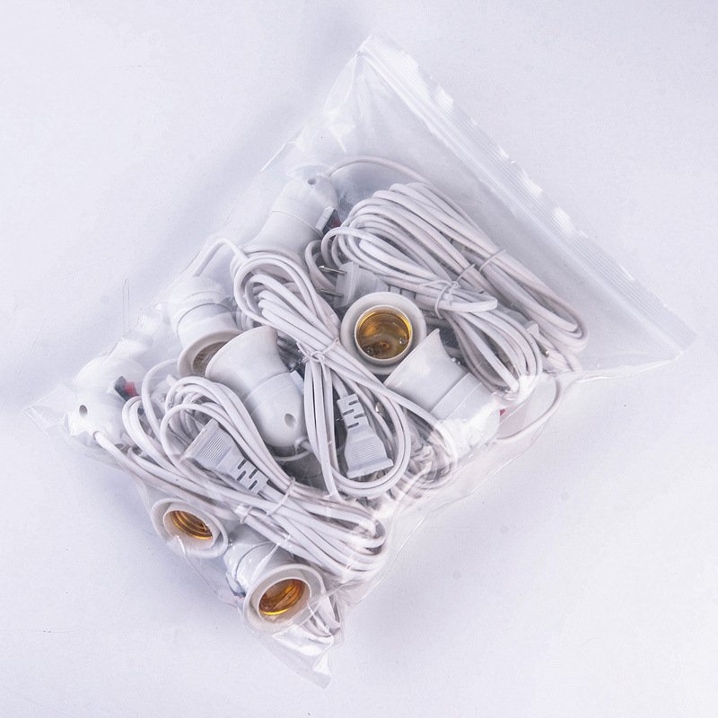 EU/US Plug E27 Lamp Base Wall Flexible Holder Light Socket Converter Bases On/Off 2.3M Book light Adapter Plug Switch