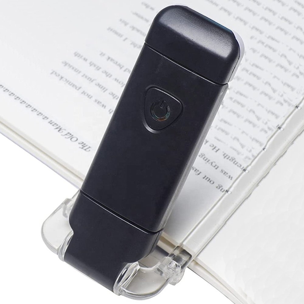 Usb Rechargeable Book Reading Light Brightness Adjustable Led Clip On Book Light