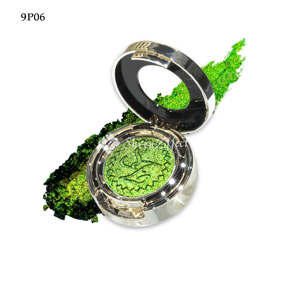 Guangzhou SheenEffect low moq single super pigment duochrome color press powder with your logo book pigmented eyeshadow palette