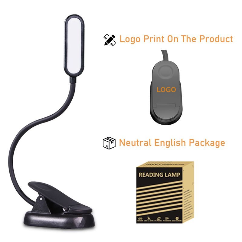 Rechargeable Clip Reading Portable LED mini book lamp