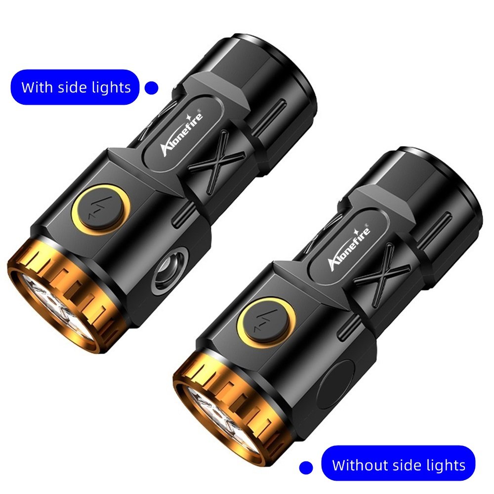4xP35 Led Mini Palm Small Flashlight Usb Charging Portable COB Side light Home Fishing Hiking Camping Magnet Pocket Work Torch