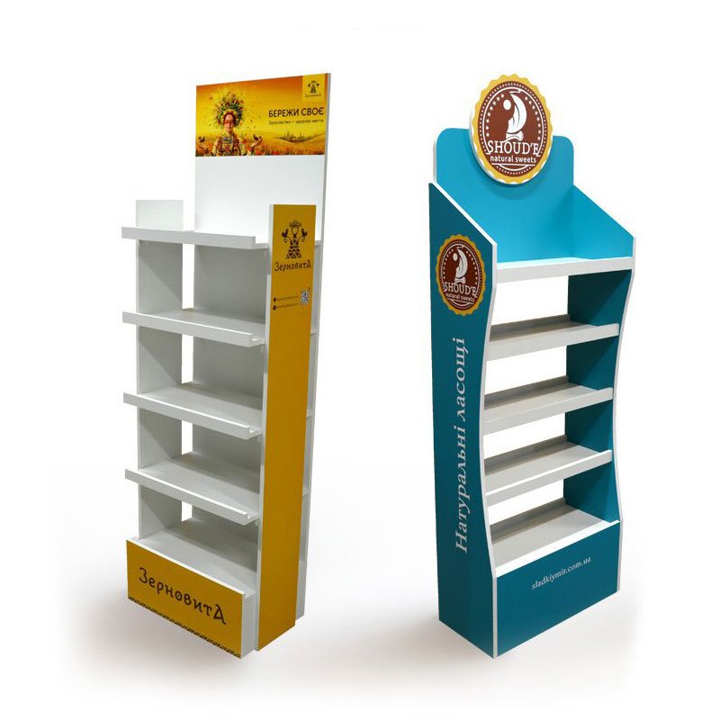 Customized PVC Plastic Floor Cosmetic Nail Polish Body Cream Display Stand in Supermarket or Store