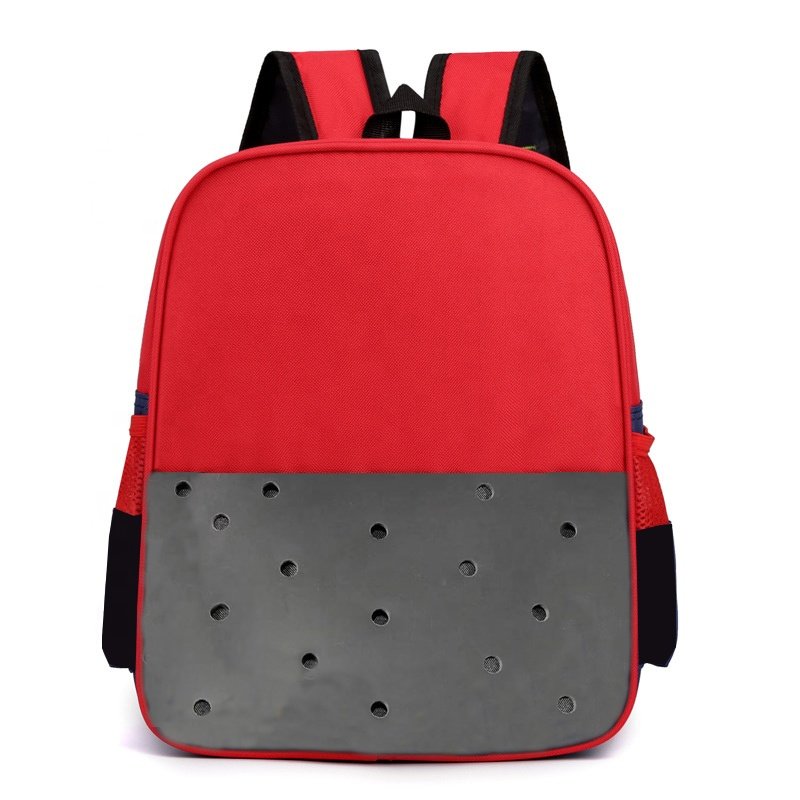 2024 Custom Light Weight Backpacks Cute Girls School Bags Shoes Charm Shoulder Bags Student DIY Kids Book Bag