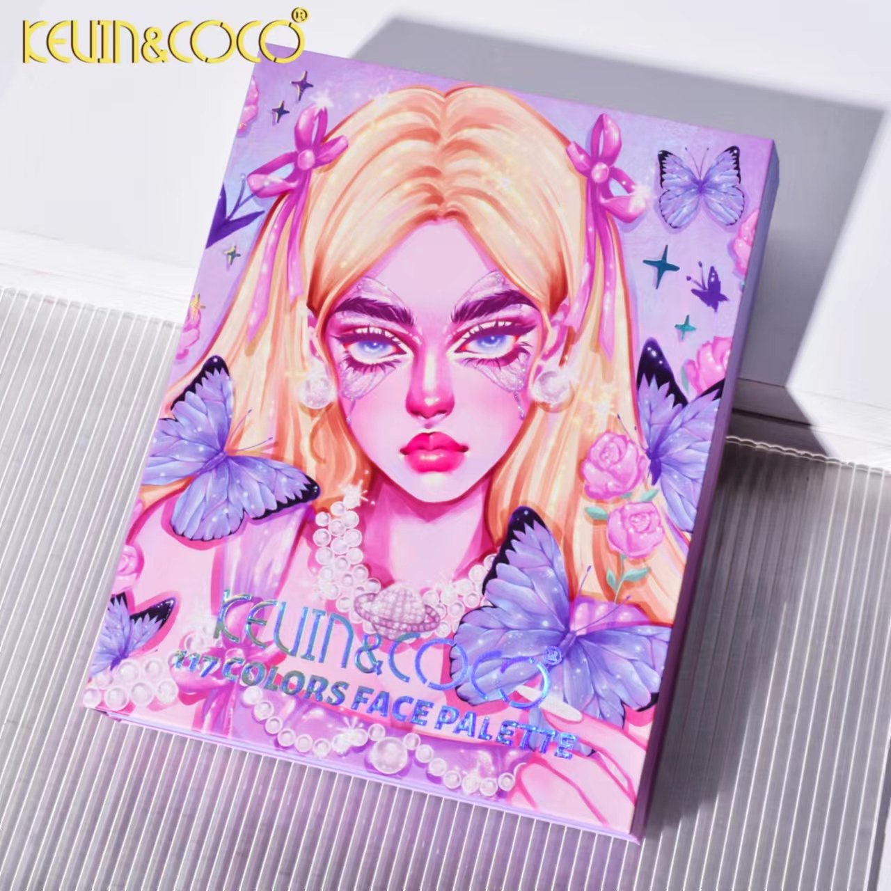 2024 New Arrival Girl palette book model palette high pigmented eye shadow palette best quality sombras para ojos al por mayor