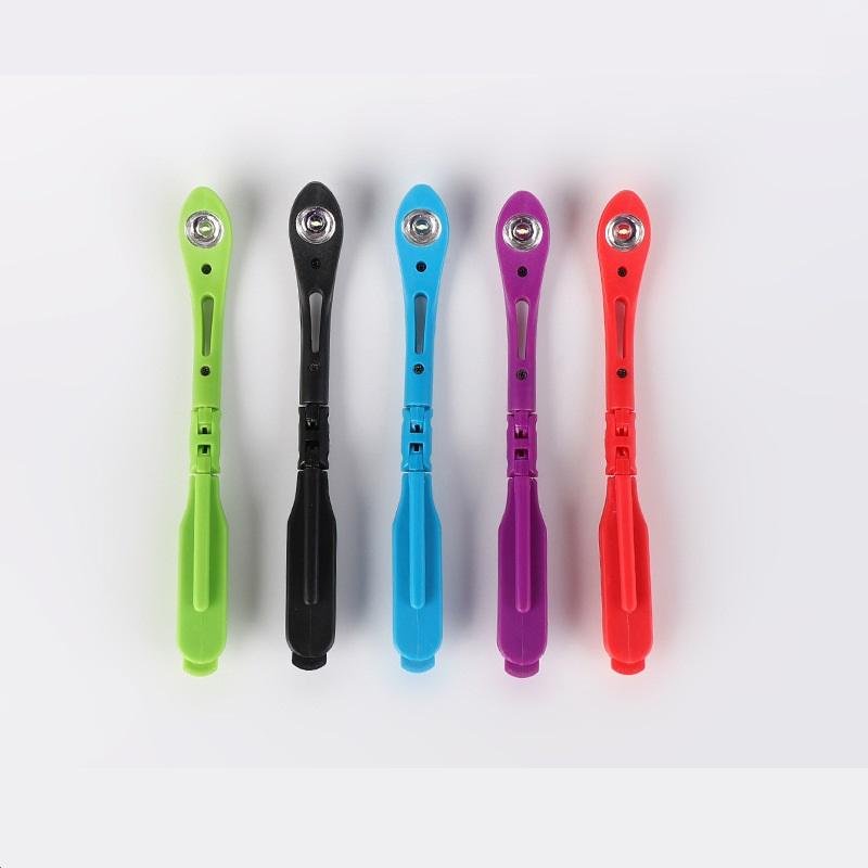 Mini strip flexible clip for reading in bedroom and living room easy to carry with white main color LED book light