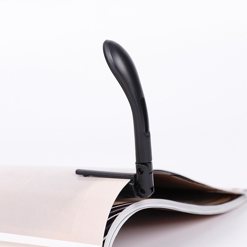 Mini strip flexible clip for reading in bedroom and living room easy to carry with white main color LED book light