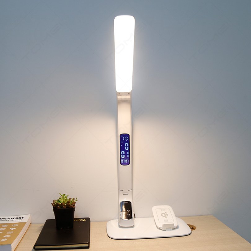 Whole Sale MA98B Factory Price Modern Design Led Book Light with 5 Steps Dimming Function & clock Calendar Temperature Display