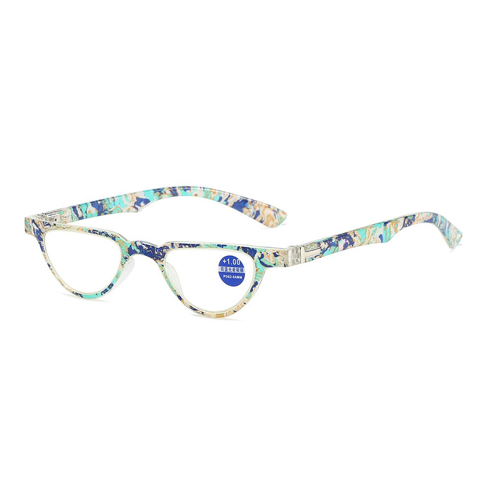 Fashion Anti-Blue Light Cat Eye Metal Presbyopes Computer Frame Wholesale Women