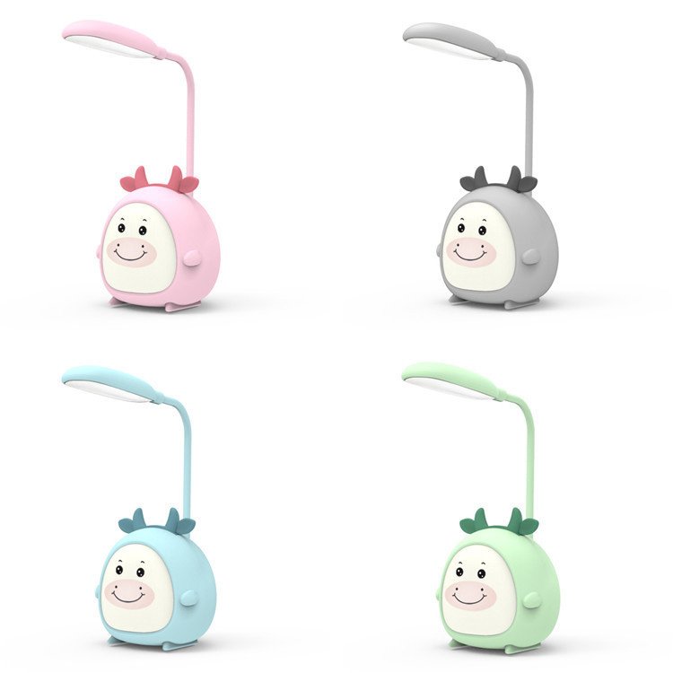 Colorful USB LED Desk Lamp Rabbit Cute Cartoon Lamp USB Rechargeable LED Reading Eye Night Light For kids study