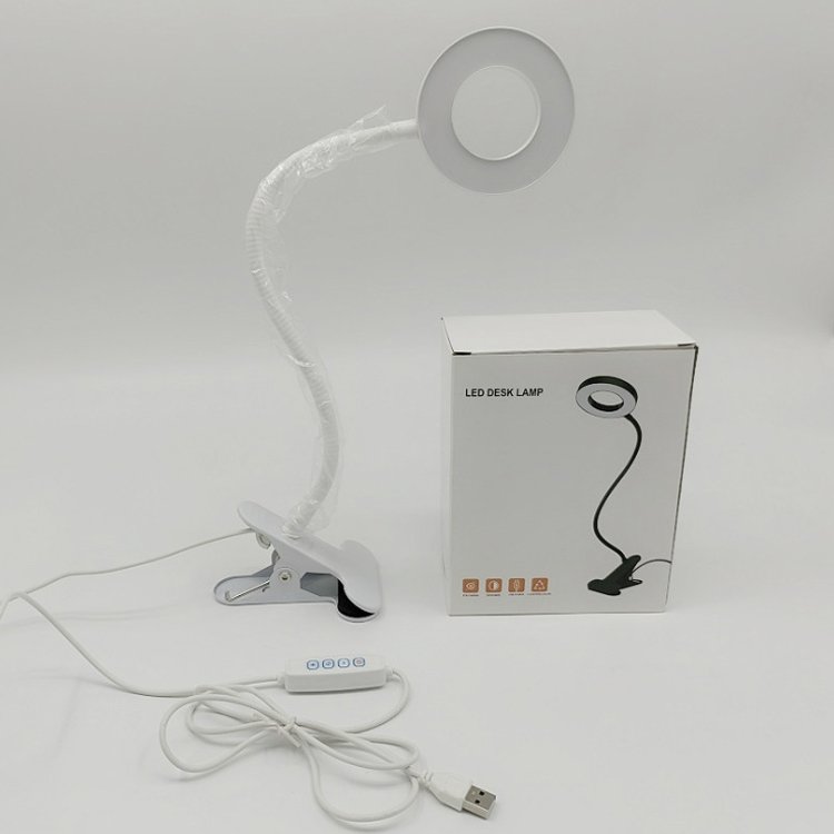 Customized 3 Light Colors 10 Brightness Levels USB Powered Music Stand Table Light Clip 5 Watt 48 LED Book Lights for reading