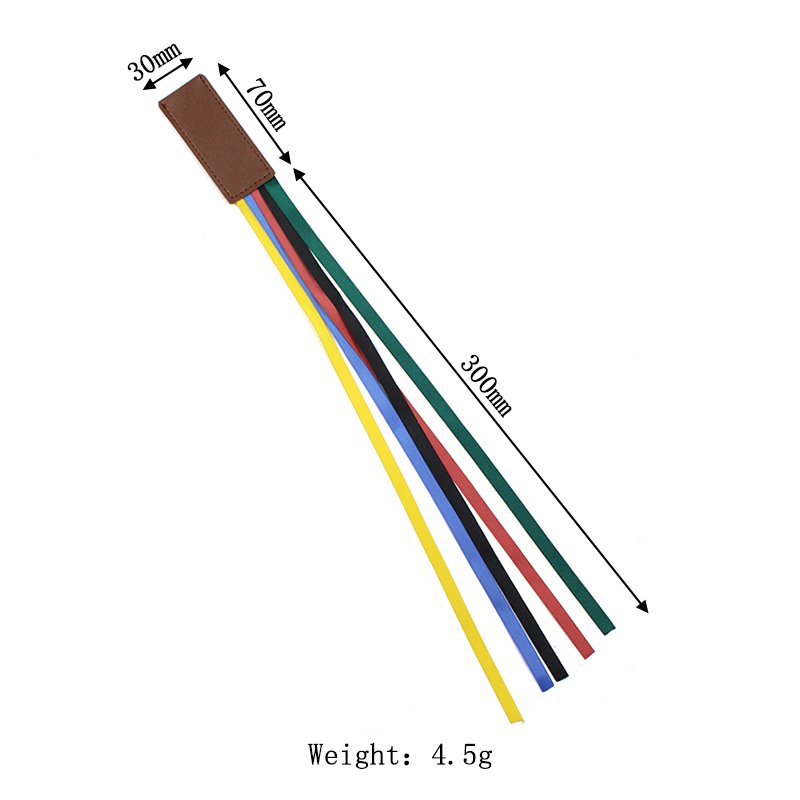 Multicolor Artificial Leather Ribbon Bookmark Colorful Multi-Page Marker Hold Clips for Bible Book Markers Promotional Bookmarks
