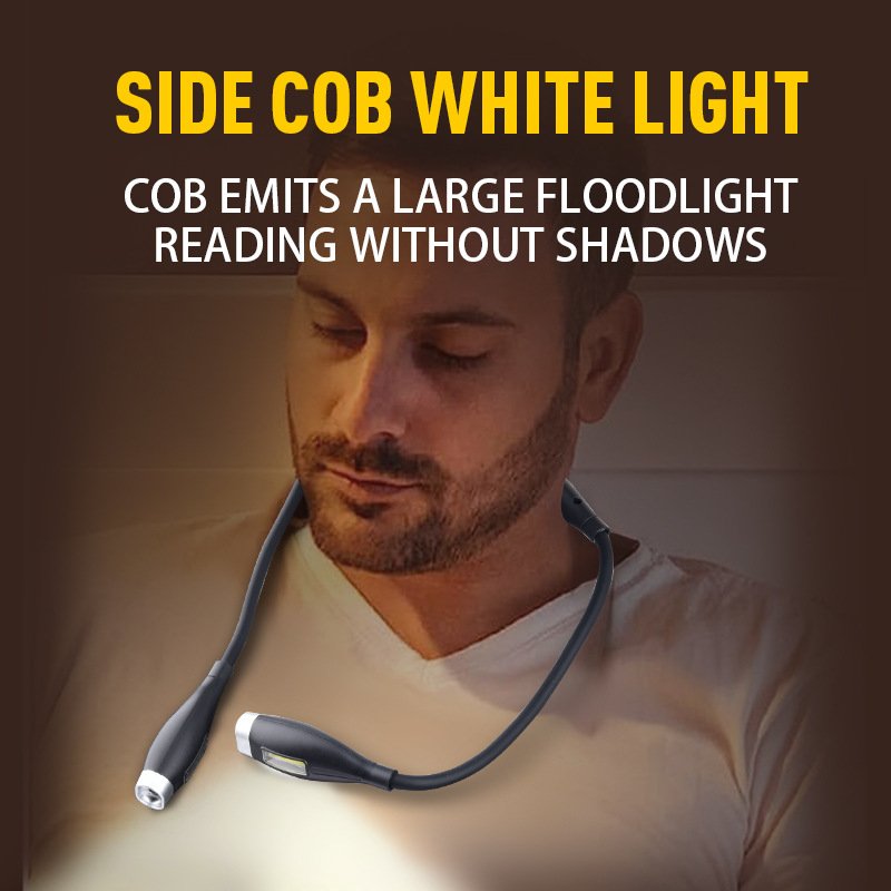 Universal USB Reading Lamp Adjustable Neck Hanging LED Light Source Flexible Hose Indoor Outdoor Night Running Eye Protection
