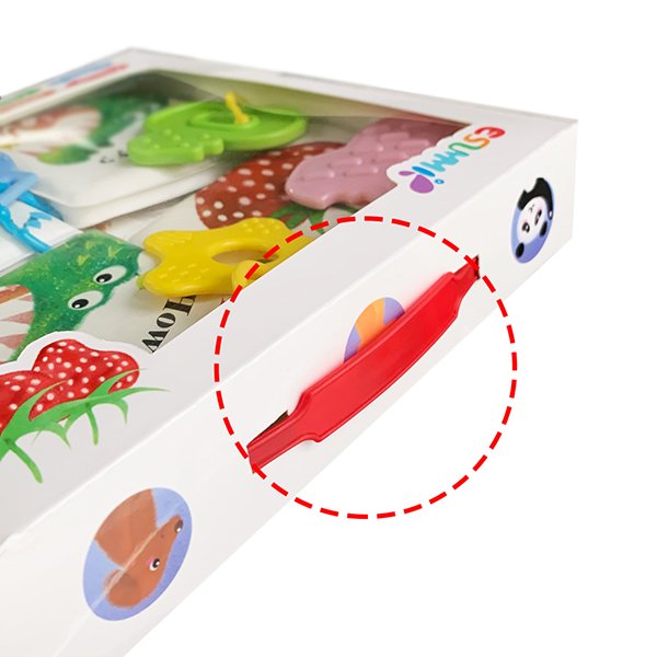 Esummi New Mini Bath Book with Teether Set Early Educational Bathroom Toys for Babies Interactive Bath Book Sets