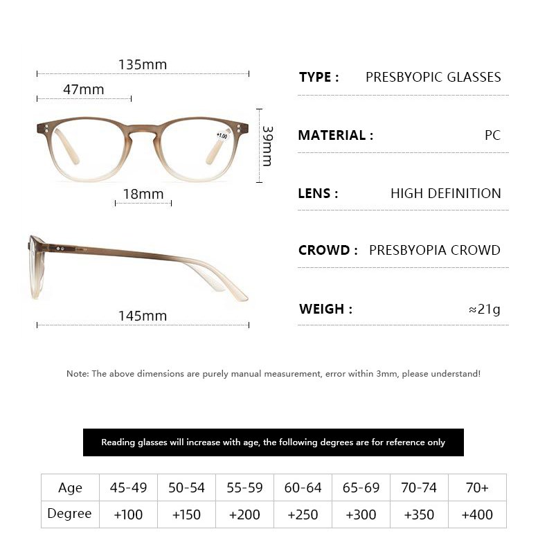 Newest Unisex Anti-Blue Light Eyeglasses Two-Color Elastic Paint Frame Spring Leg Eyewear Rivet Round Reading Glasses
