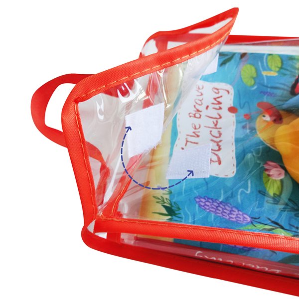 Esummi Water Coloring PEVA Bath Book for Toddlers, Fantastic Duck Baby Bath Book with Toys, Interactive Educational Books