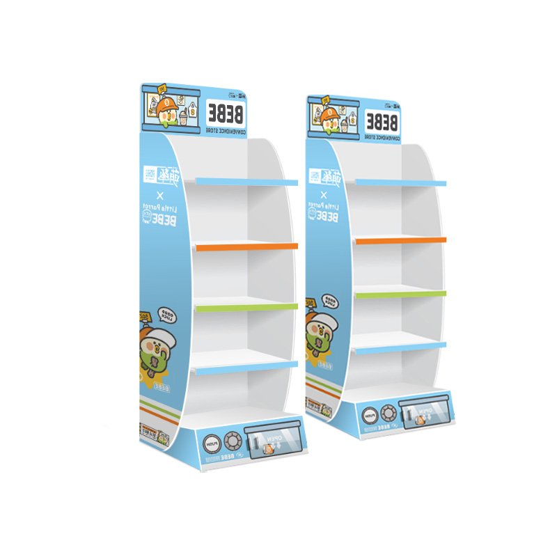 Customized Supermarket Store PVC Display Stand for Christmas Gift Beverage Snacks