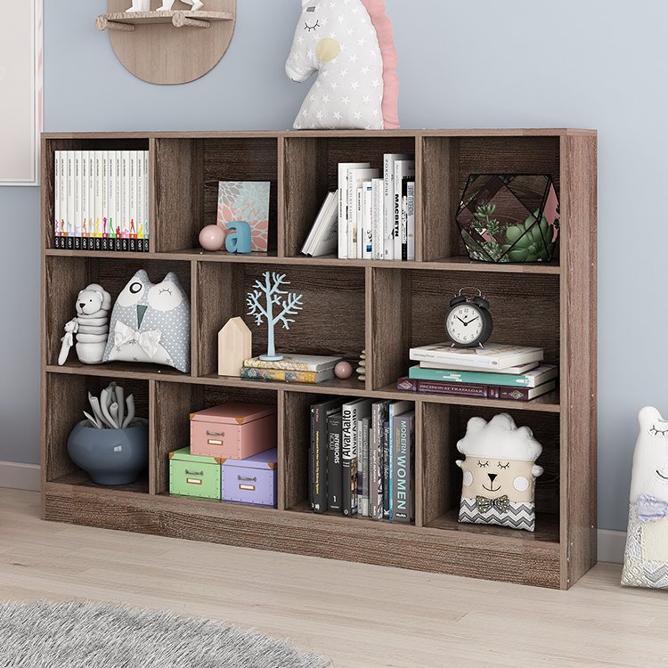 2021 modern new design personality pink green blue color wooden home furniture bookshelf