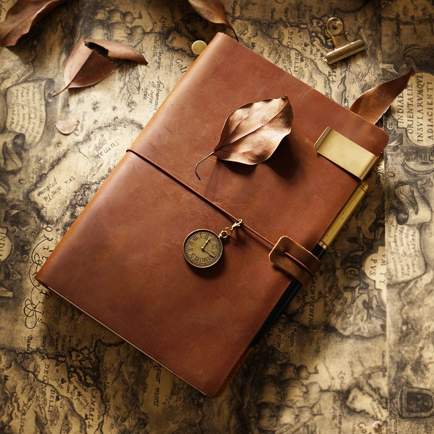 Multicolor Custom Full Grain Leather Diary Journal Workbook Custom Paper Notebook Leather Book Cover Jotter Vintage Notebook