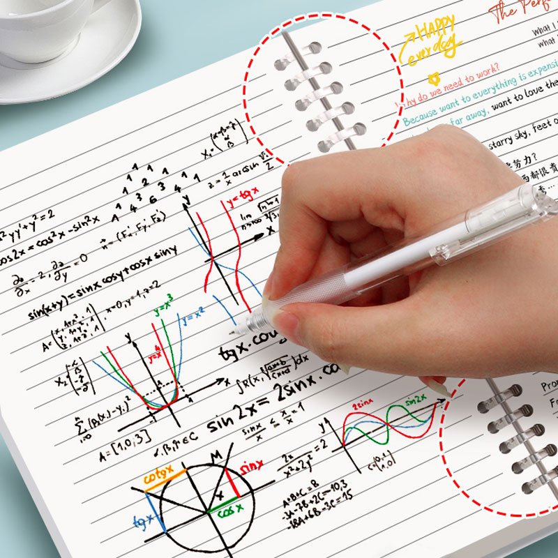 Creative A5 Student Notepad Porous Coil Book New Loose-leaf Notebook 60-page PP Promotion Spiral 60 Sheets Paper,pp Sifanghuoban