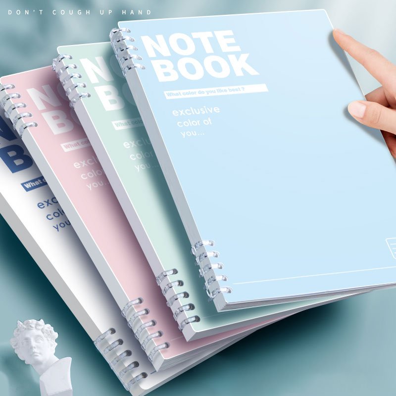 Creative A5 Student Notepad Porous Coil Book New Loose-leaf Notebook 60-page PP Promotion Spiral 60 Sheets Paper,pp Sifanghuoban