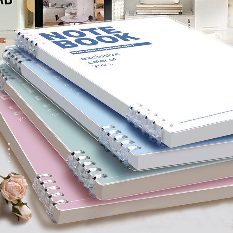 Creative A5 Student Notepad Porous Coil Book New Loose-leaf Notebook 60-page PP Promotion Spiral 60 Sheets Paper,pp Sifanghuoban