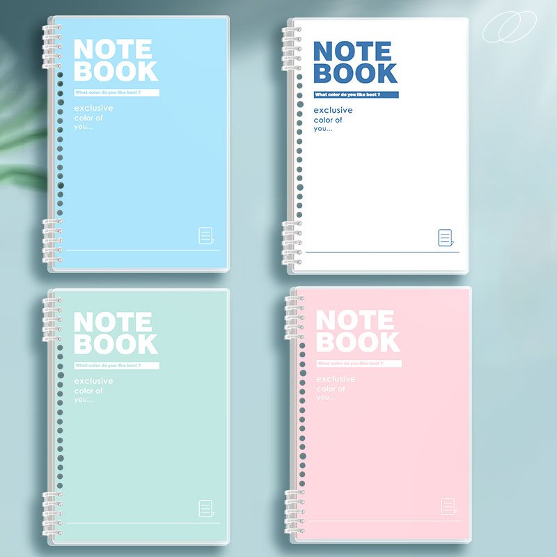 Creative A5 Student Notepad Porous Coil Book New Loose-leaf Notebook 60-page PP Promotion Spiral 60 Sheets Paper,pp Sifanghuoban