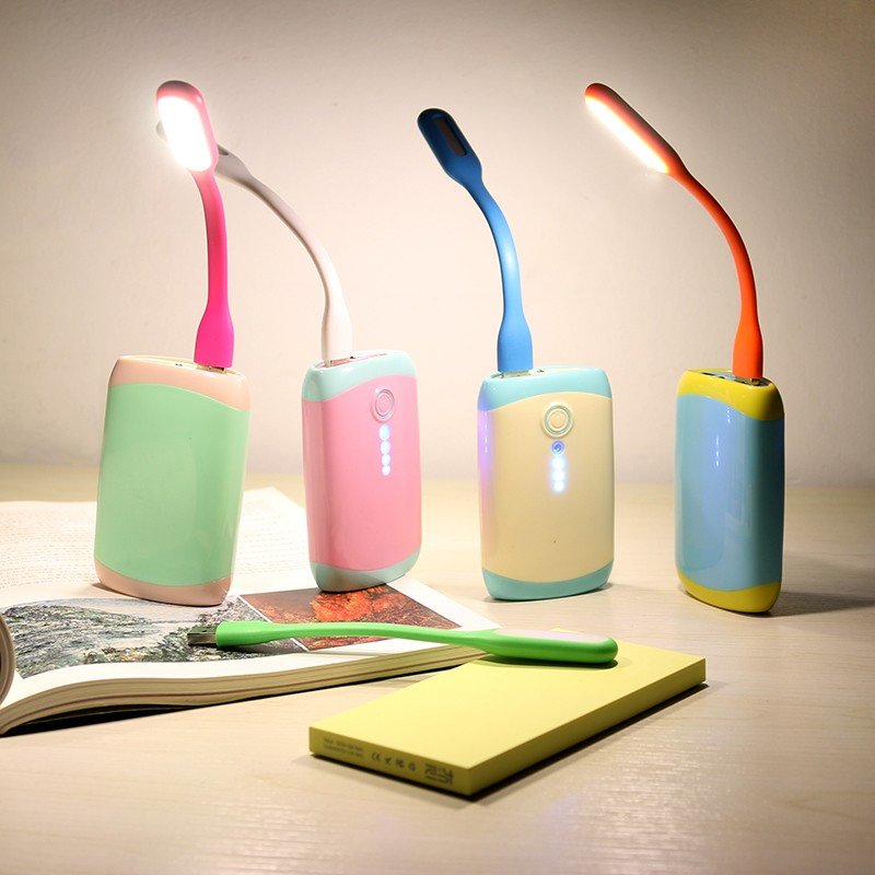 Portable LED USB Device Night Light Rechargeable Book Reading Light for Laptop Stocked Used Product