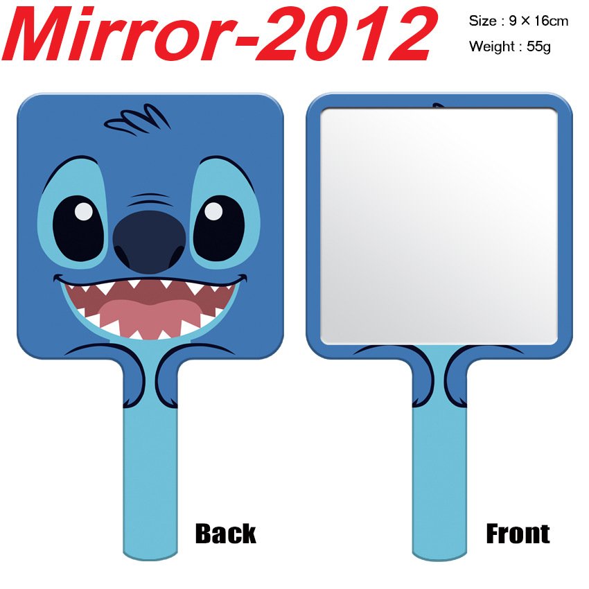 Wholesale Sticth's Mirror Kulomi KT Cat Cinnamon Dog Portable Double-sided Folding Small Touch-up Mirror