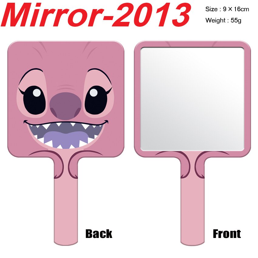 Wholesale Sticth's Mirror Kulomi KT Cat Cinnamon Dog Portable Double-sided Folding Small Touch-up Mirror