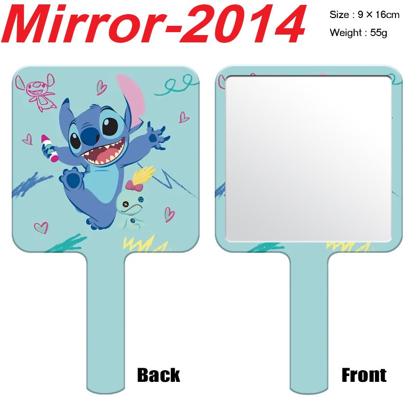Wholesale Sticth's Mirror Kulomi KT Cat Cinnamon Dog Portable Double-sided Folding Small Touch-up Mirror