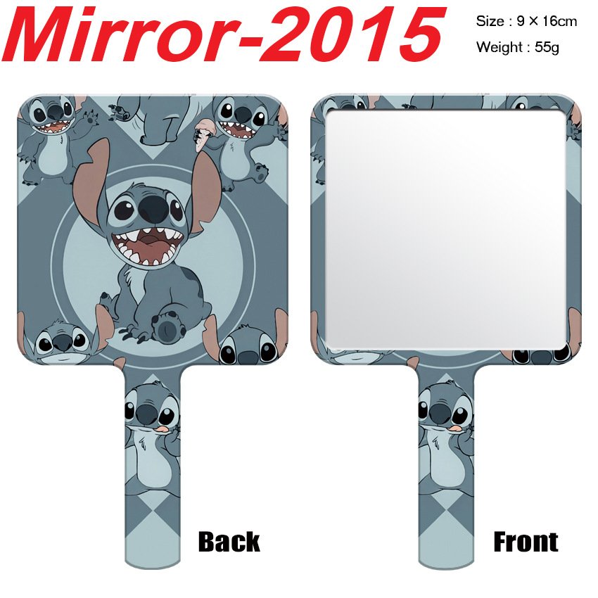 Wholesale Sticth's Mirror Kulomi KT Cat Cinnamon Dog Portable Double-sided Folding Small Touch-up Mirror