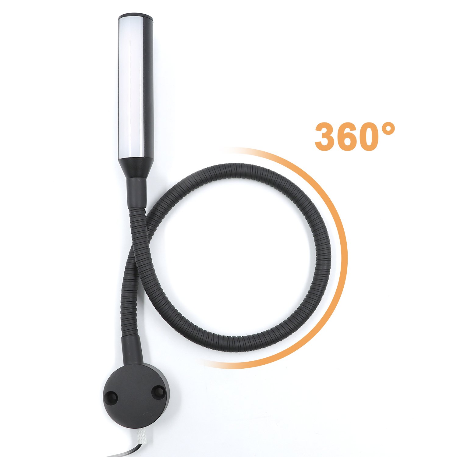 VST Flexible Gooseneck Bedside Lamp DC 12V Book Light Led Reading Desk Lamp Bed Lamp Light