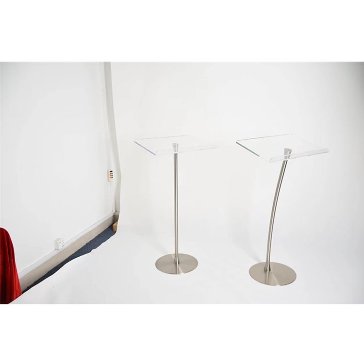 Factory Custom Wholesale Clear Transparent Lucite Podium Pulpit Acrylic Church Podiums And Pulpits With Book Holder