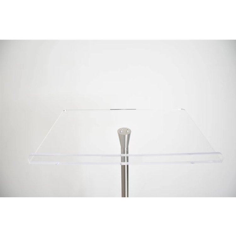 Factory Custom Wholesale Clear Transparent Lucite Podium Pulpit Acrylic Church Podiums And Pulpits With Book Holder