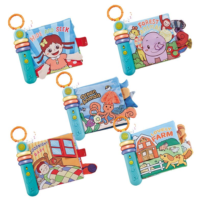 Yutong Early Education Toy Unisex Wholesale Children's Puzzle with Music Lighting Story Cloth Book for 0-6 Years