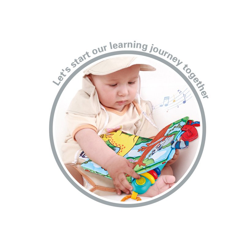 Yutong Early Education Toy Unisex Wholesale Children's Puzzle with Music Lighting Story Cloth Book for 0-6 Years