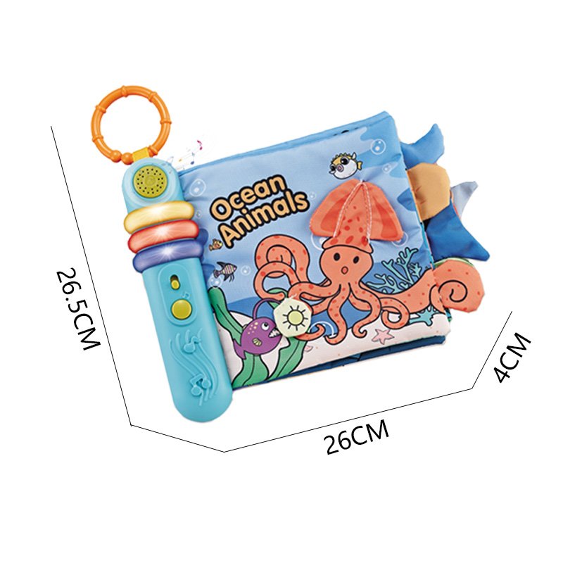Yutong Early Education Toy Unisex Wholesale Children's Puzzle with Music Lighting Story Cloth Book for 0-6 Years